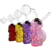 6" Double Skull Oil Burner Rigs | Assorted Colors