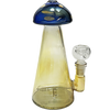7" Inline Perc Mushroom Beaker Bong | Assorted Colors