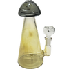 7" Inline Perc Mushroom Beaker Bong | Assorted Colors