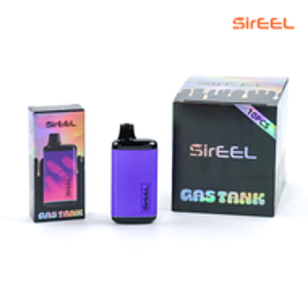 SirEEL Gas Tank 510 Unit 650mAh w/ Preheat Variable Voltage Battery | Blue to Pink | 10 Units