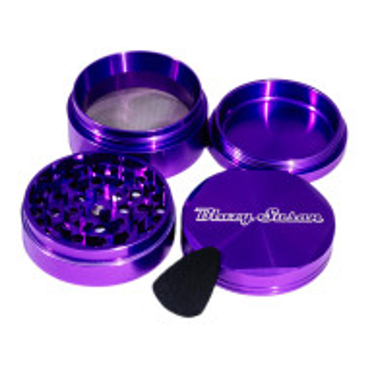 Blazy Susan - 4pc. Aluminum Grinder, 2.5", Purple