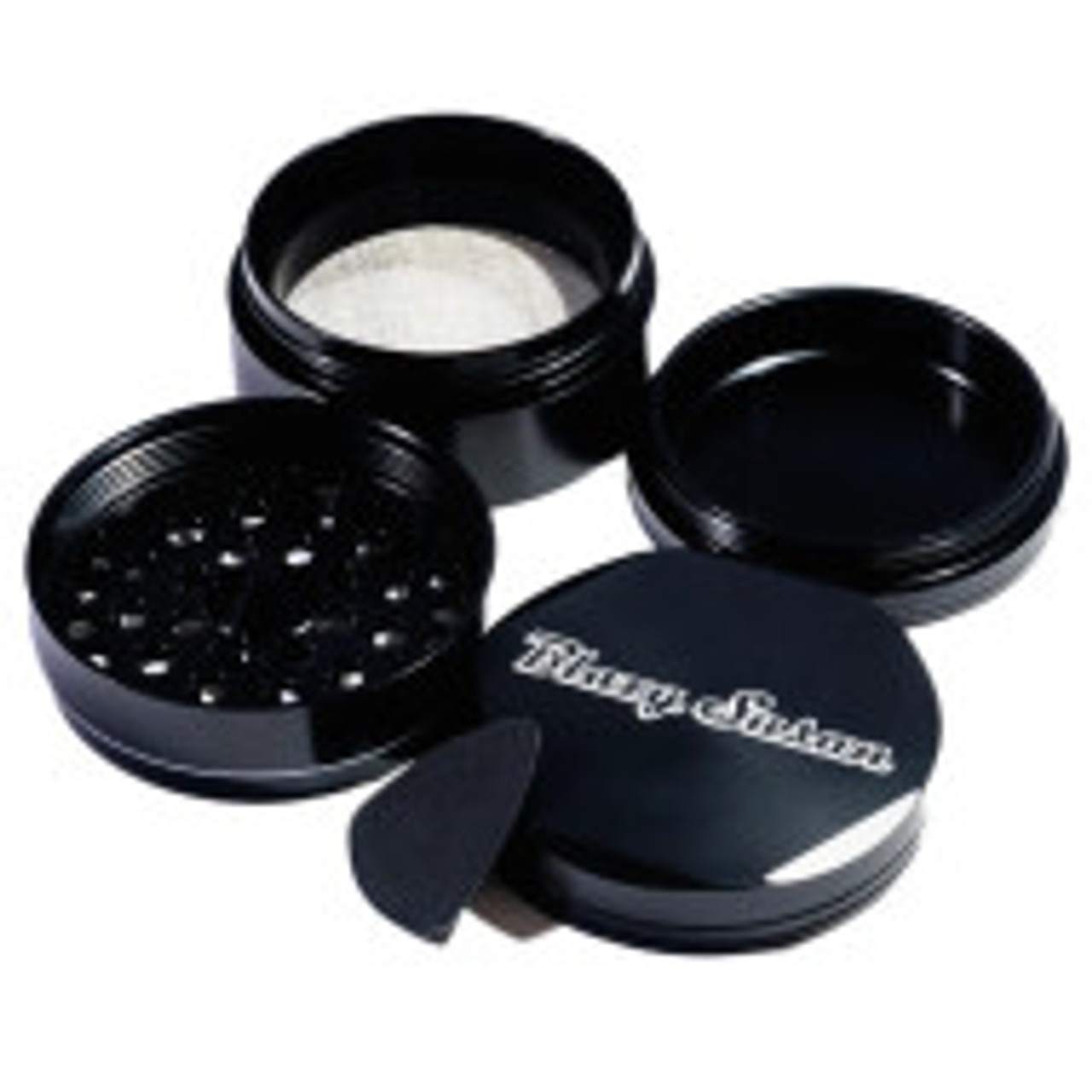 Blazy Susan - 4pc. Aluminum Grinder, 2.5", Black