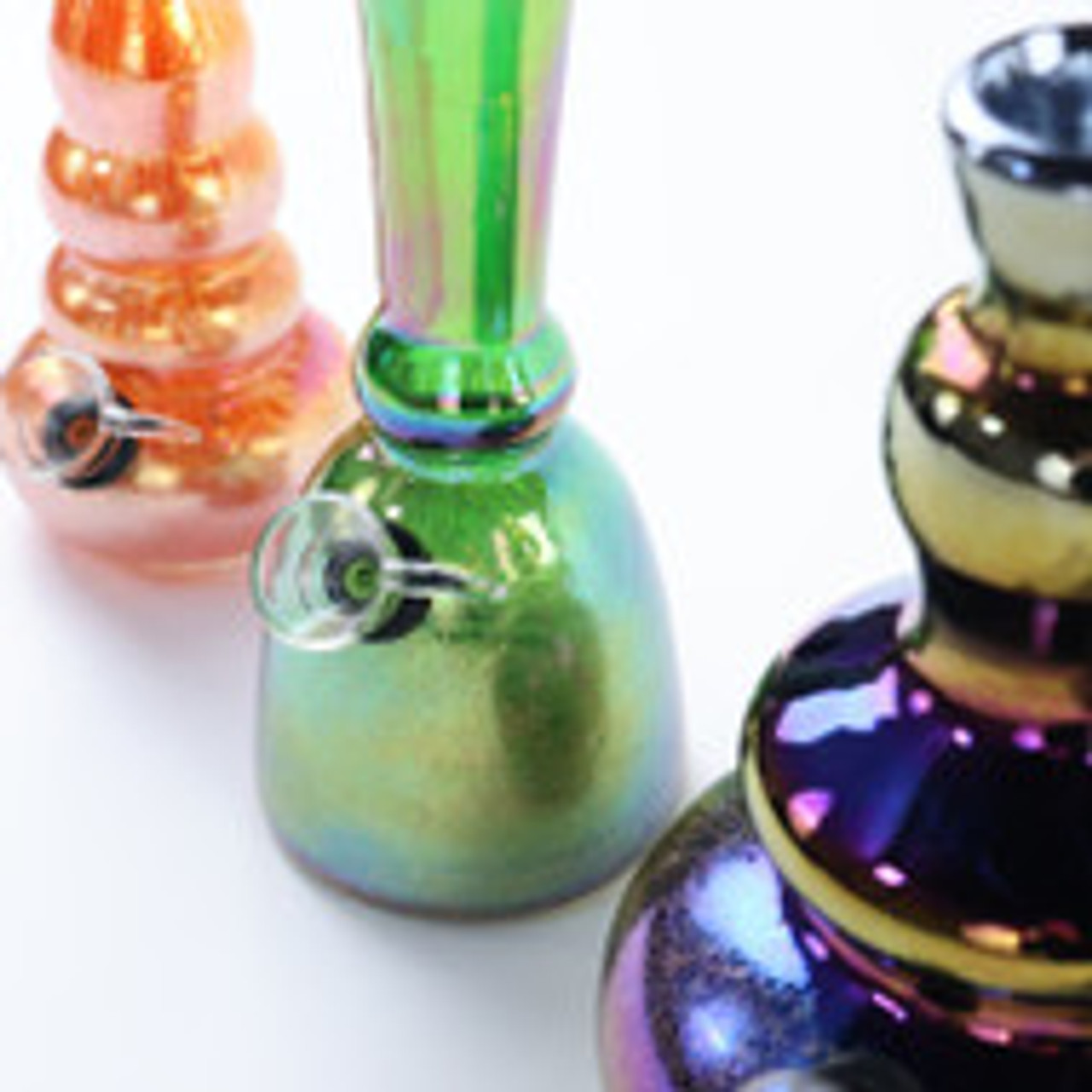8" Soft Glass Water Pipe | Assorted Colors