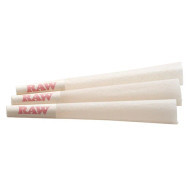 RAW Organic Hemp Pre-Rolled Cones 1 1/4 inch Size 32 pack of 6 Pre-Rolled Cones Retail Display