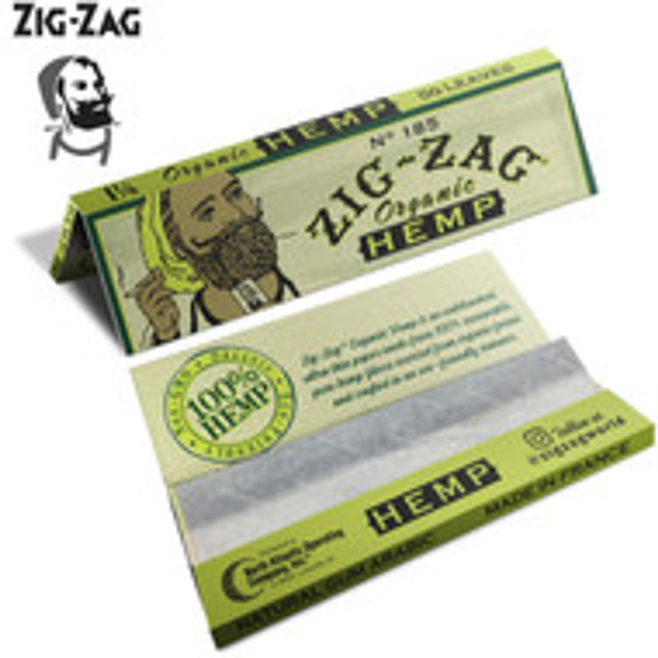 Zig Zag Organic Hemp 1 1/4 inch Rolling Papers 48 Books