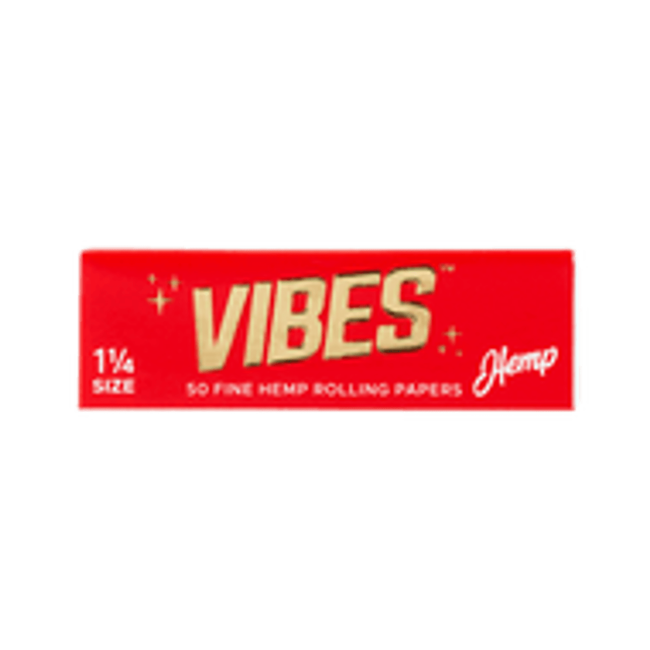 Vibes - Papers - 1 1/4 - Hemp (Red) - 50 Booklets Per Box 50 Papers Per Booklet