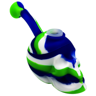 Silicone Skull Shape Bent Rig | Assorted Colors