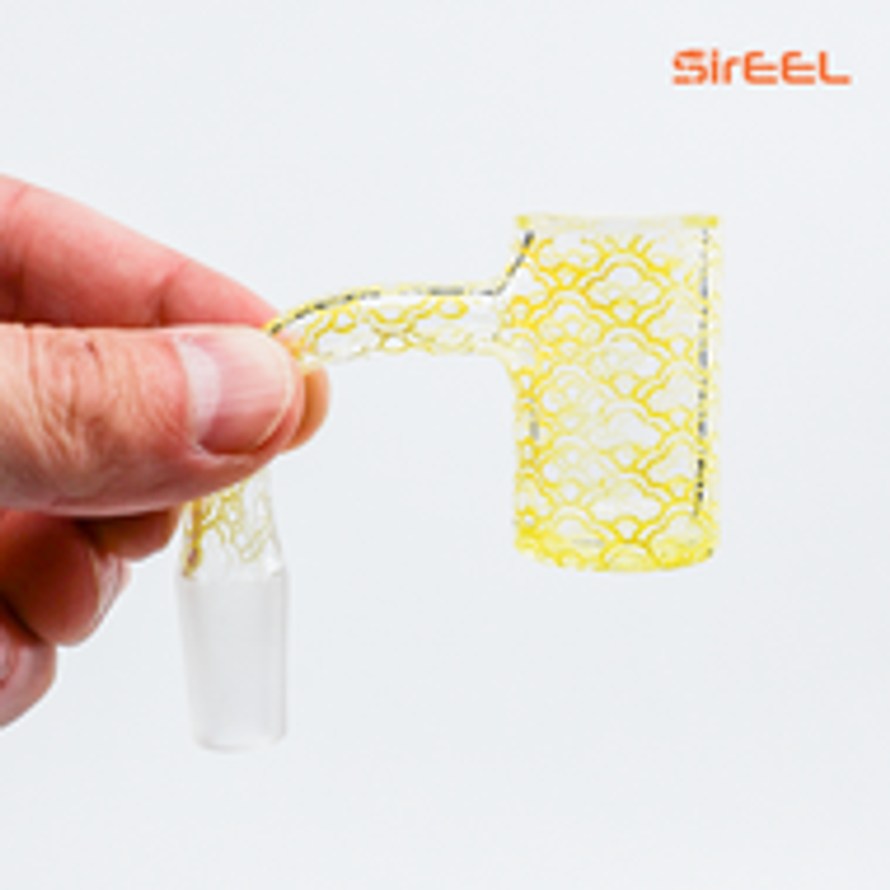 SirEEL Lemon Drop Etched Quartz Banger | 14mm Male