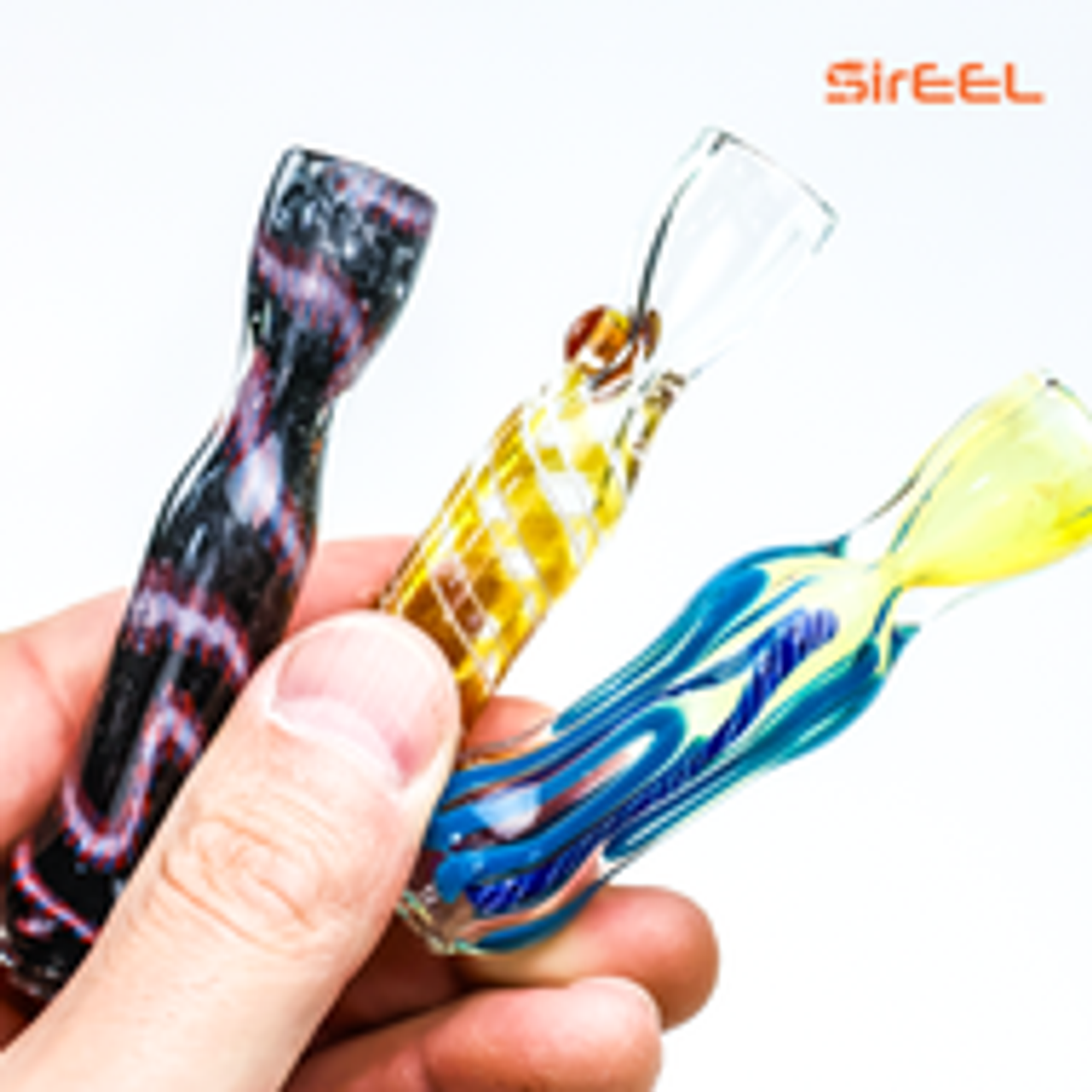 3" SirEEL Assorted Bulk Chillums | 36 Units | Assorted Colors | Retail Packaging