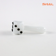 4.5" SirEEL Dice Dreams Cube Pipe  | Dice Colored