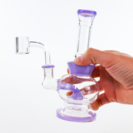 7" Spore Perc Dab Rig with Banger | Assorted Colors