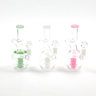8" Slime Zong Shaped Bong with Flower Bowl | Assorted Colors