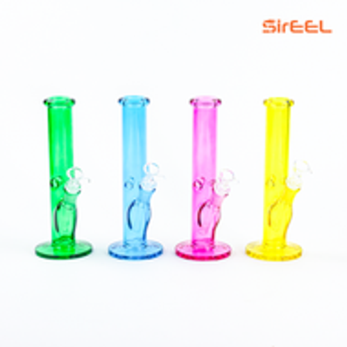 10" SirEEL Vibrant Tube Bong with Flower Bowl | Assorted Colors