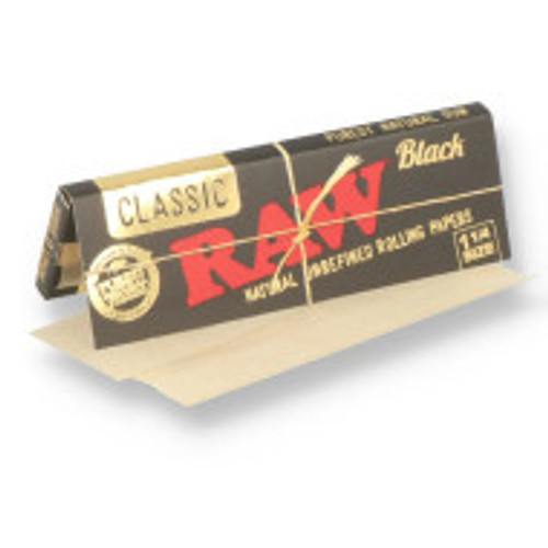 RAW Classic Black - 1 1/4 inch 24 pack Retail Display