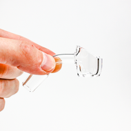 45 degree | 4mm Thick Quartz Banger | 14mm Male