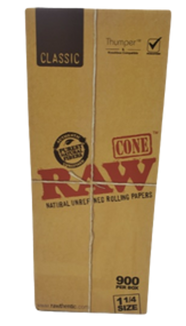 Raw Classic Bulks 1 1/4 inch Pre Rolled Cones 900 count