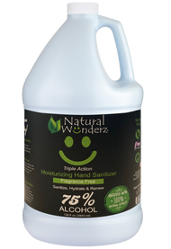 Fragrance Free Hand Sanitizer 75 percent alcohol 128 ounce - 1 Gallon