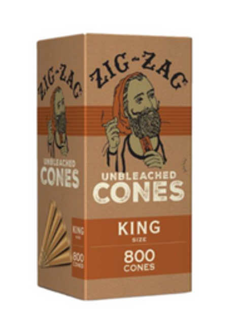 Zig-Zag - Unbleached Cones | King Size | 800ct | Internal Use
