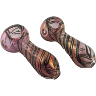 3.5" Fumed Swirl Pipes | Assorted Colors