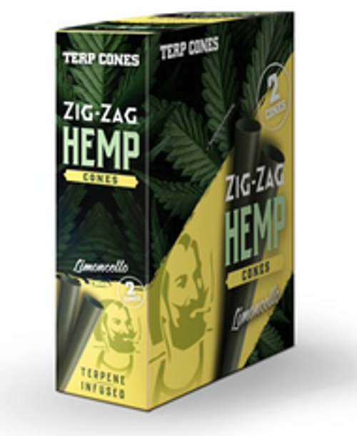 Zig Zag Terpene Infused Hemp Cones | 15 Packs per Box | 2 Cones per Pack | Limoncello Zig Zag Terpene Infused Hemp Cones | 15 Packs per Box | 2 Cones per Pack | Limoncello