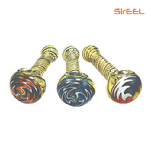 4.5" SirEEL Wig Wag Cap Spun Fumed Spoon | Assorted Colors