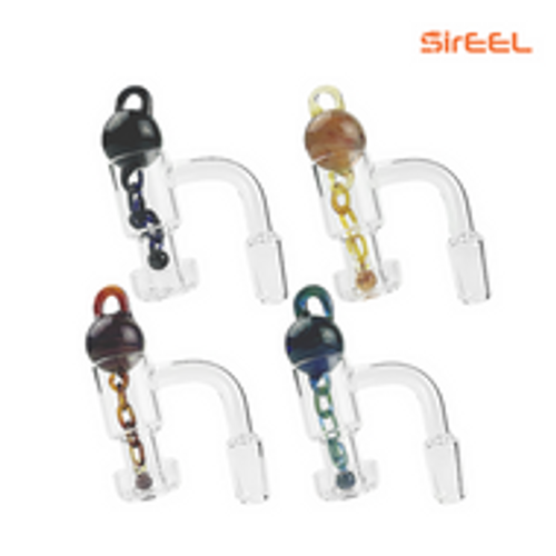 SirEEL Terp Slurper Ball & Chain Set w/ Banger | 14mm Male | Assorted Colors