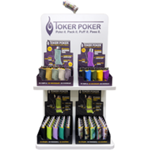 Toker Poker POP Display | White