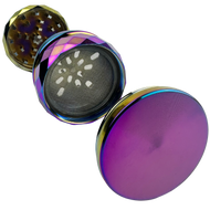 60mm Zinc 4pc Grinder | Iridescent Diamond Color