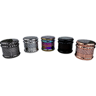 63mm Zinc 4pc Grinder | Iridescent Diamond Color and Glitter Top