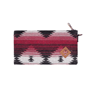 The Broker - Smell Proof Zippered Stash Bag - Maroon Pattern