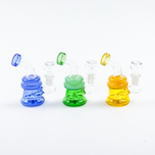 5" Maria Mini Shower Perc Bong/Rig | Flower Bowl Included | Assorted Colors