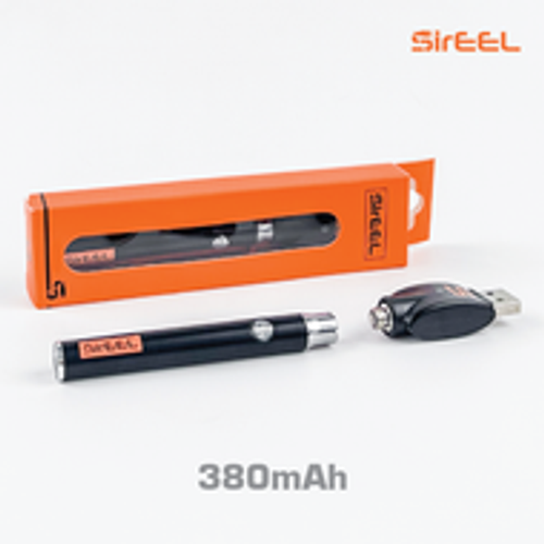 SirEEL Flashlight 380mAh w/ Preheat Variable Voltage Battery & 510 Thread USB Charger | Black Color | 20 Unit POP