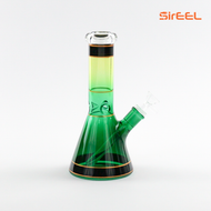 10" SirEEL Stained Glass Beaker Water Pipe with Bowl | Assorted Colors