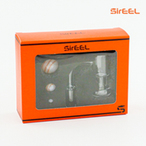 SirEEL Serpent Slurper Stringer Set w/ Banger | 4pc | 14mm Male 90* | Assorted Colors | Retail Packaging