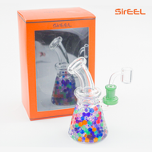 7" SirEEL Orbeez Shell Freezable Glycerin Shower Rig with Banger | Assorted Colors | Retail Packaging