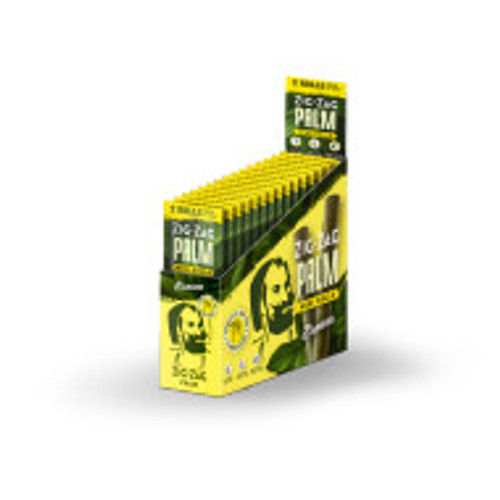 Zig-Zag Mini Palm Rolls Carton | 15ct | 2pk | Banana Zig-Zag Mini Palm Rolls Carton | 15ct | 2pk | Banana