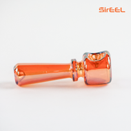 4.5" SirEEL Iridized Stacked Geometric Hand Pipe | Assorted Colors