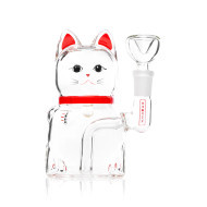 5" HEMPER Lucky Money Cat Bong/Water Pipe | Comes with a Flower Bowl