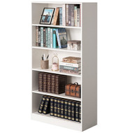 Freestanding Classic Wooden Display Bookshelf, Floor Standing Bookcase, with 5 Open Display Shelves