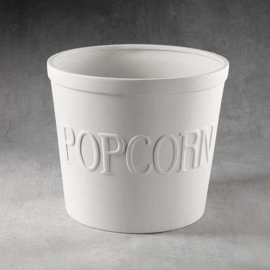 BOWLS POPCORN BUCKET/2 SPO Bisque| Ceramic Arts Canada
