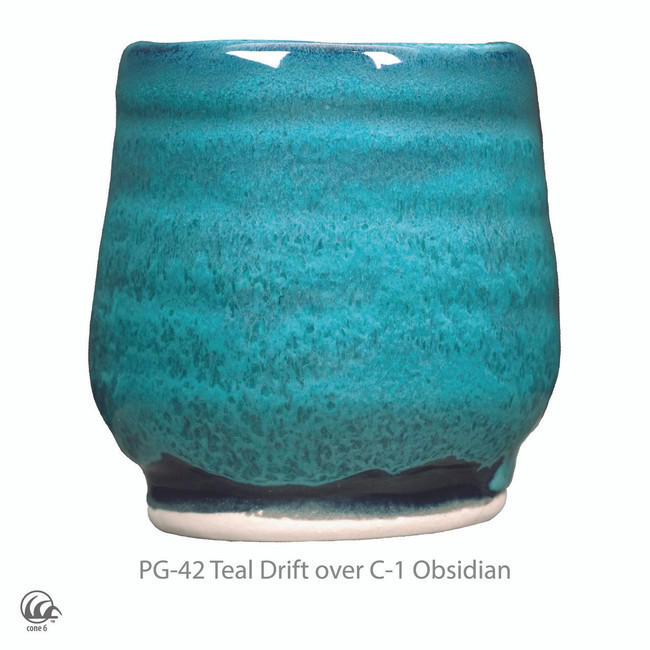 TEAL DRIFT - Pint (Cone 6 Glaze) | Ceramic Art Canada