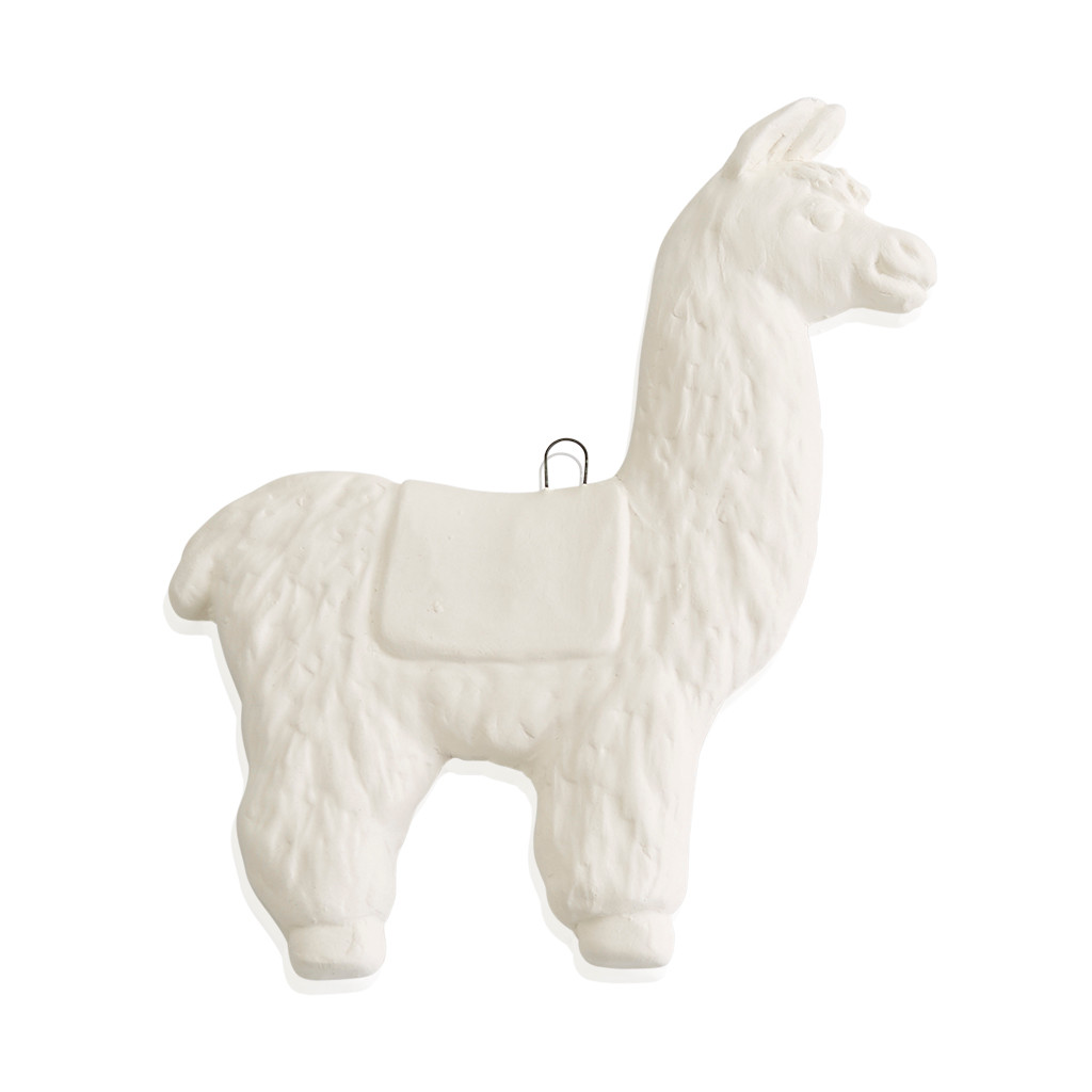 Llama Flat Ornament/24 Ceramic Arts Canada