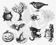 Halloween Sale, Stencils & Pottery Tools