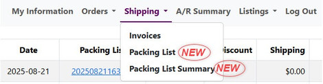 Packing Lists, New In Stock Bisque Imports & Clay Mender Packing Lists, New In Stock Bisque Imports & Clay Mender