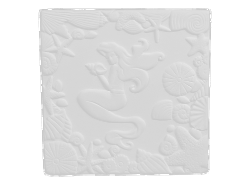 Mermaid Texture Tile 6in. /12| ceramicarts.com