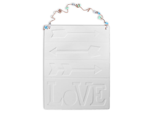 Love Tile Plaque/6| ceramicarts.com