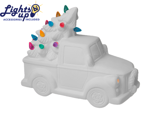 Lighted Christmas Tree Truck/1| ceramicarts.com