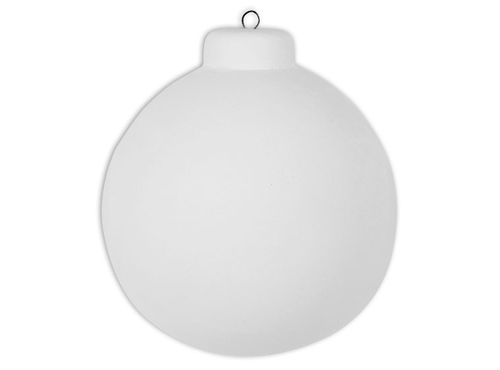 3 Inch Ball Ornament with Metal Hanger/20| ceramicarts.com