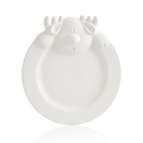 Reindeer Rim Plate/6  SPO | ceramicarts.com