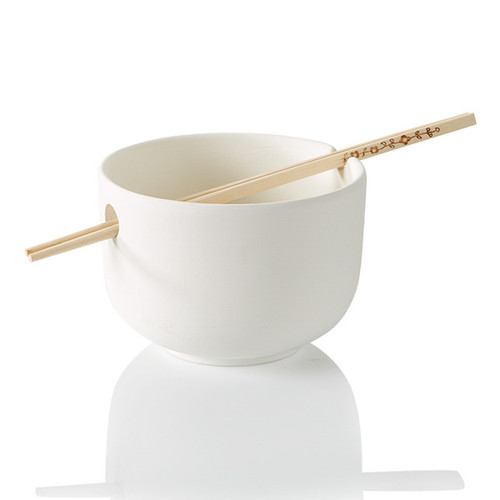 Noodle Bowl W/Chopsticks/6 SPO | ceramicarts.com